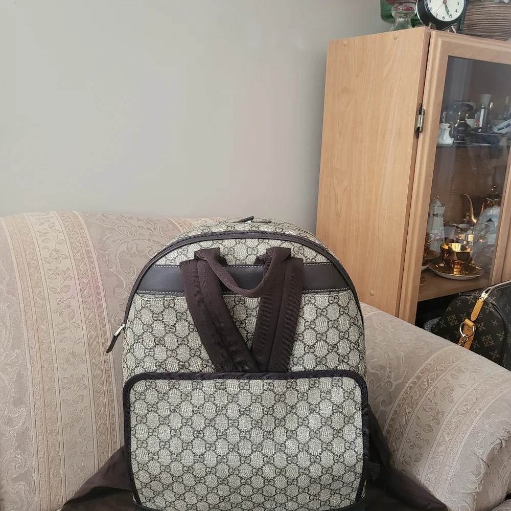 (SOLD)Authentic Gucci backpack/trolley carry on bag - Picture 2 of 16